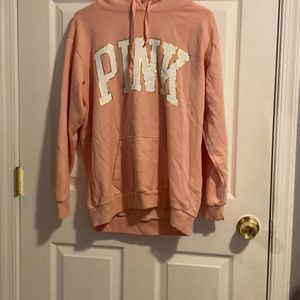 pink hoodie